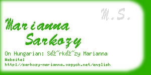 marianna sarkozy business card